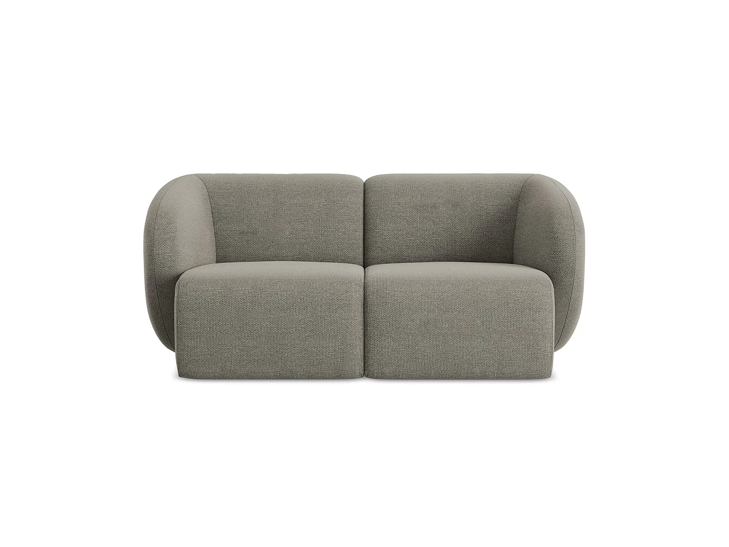 2-Sitzer Sofa - - Bouclé - Grau - CERVO
