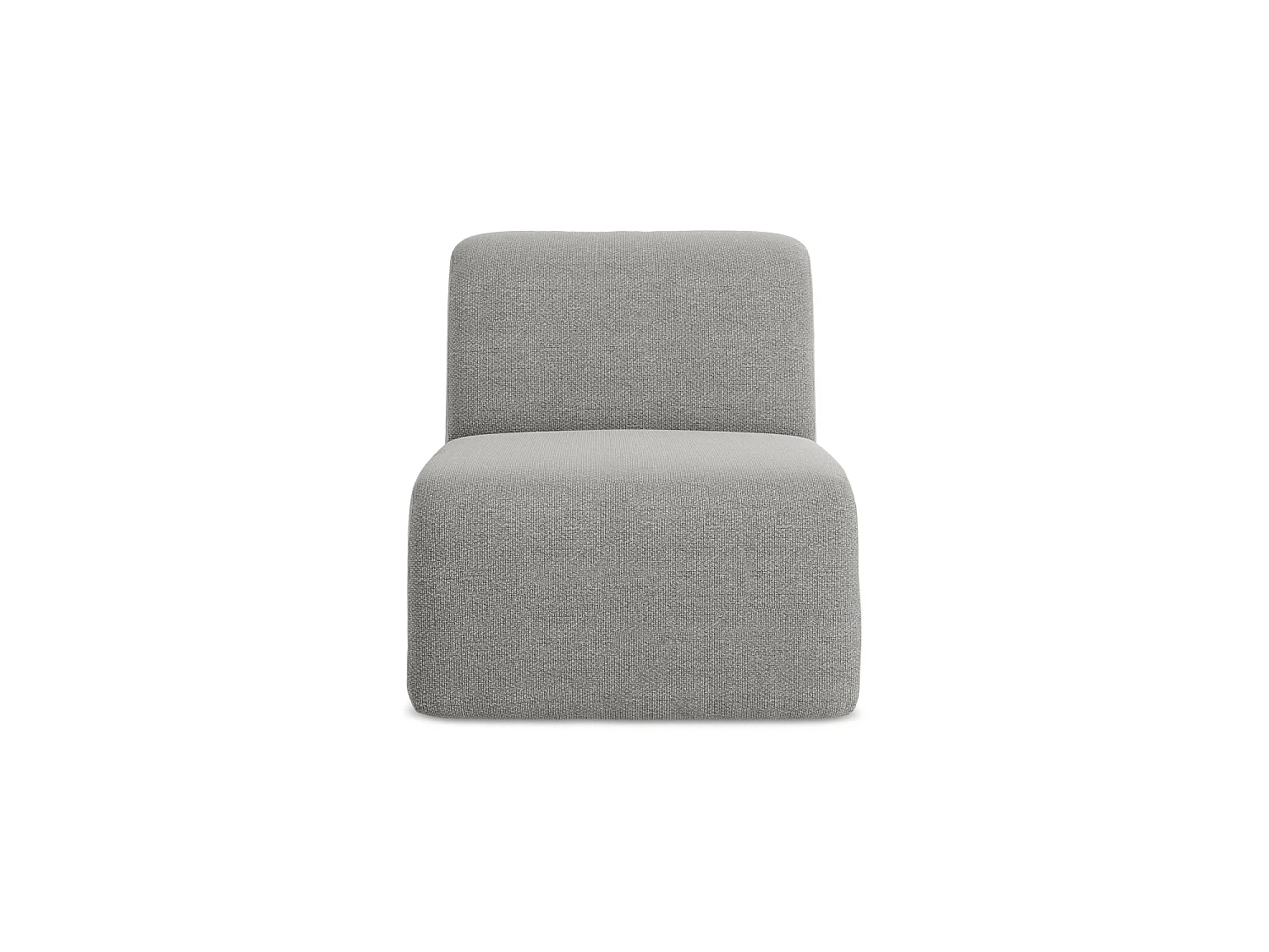 Modular - Mittelsofa - Bouclé - Hellgrau - CERVO