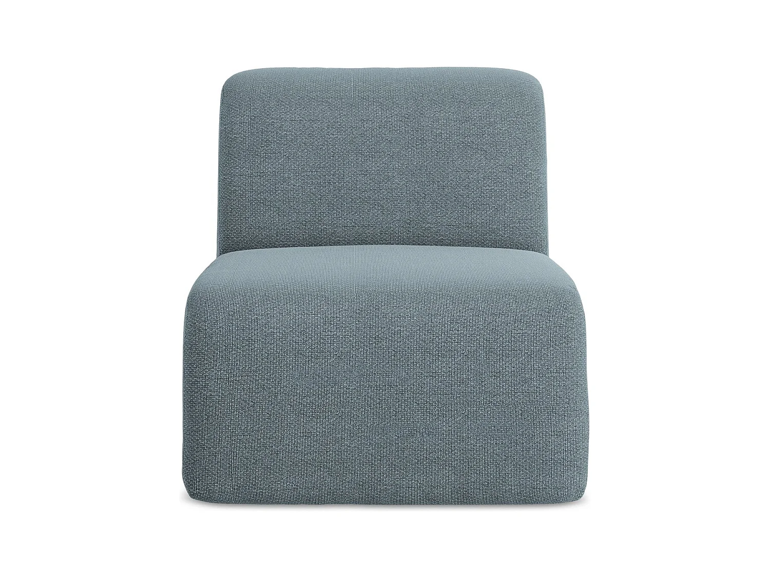 Bankmodule midden van jeans bouclé - LANI