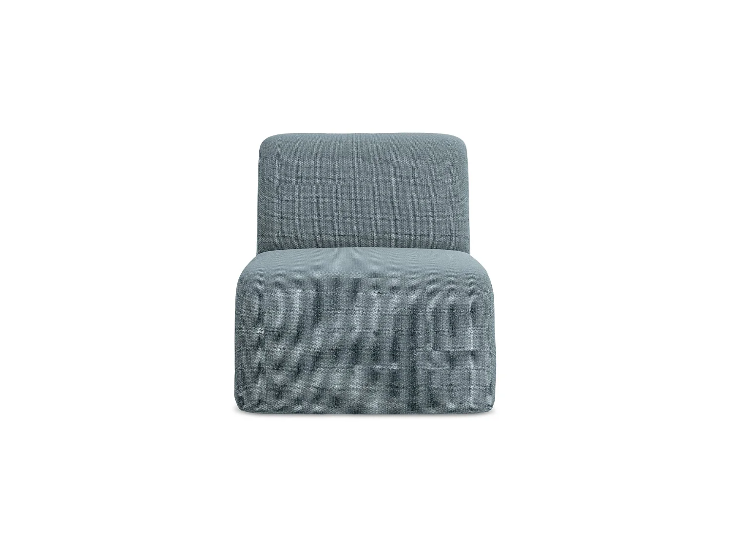 Fauteuil pour canapé modulable en tissu bouclette - jeans - CERVO