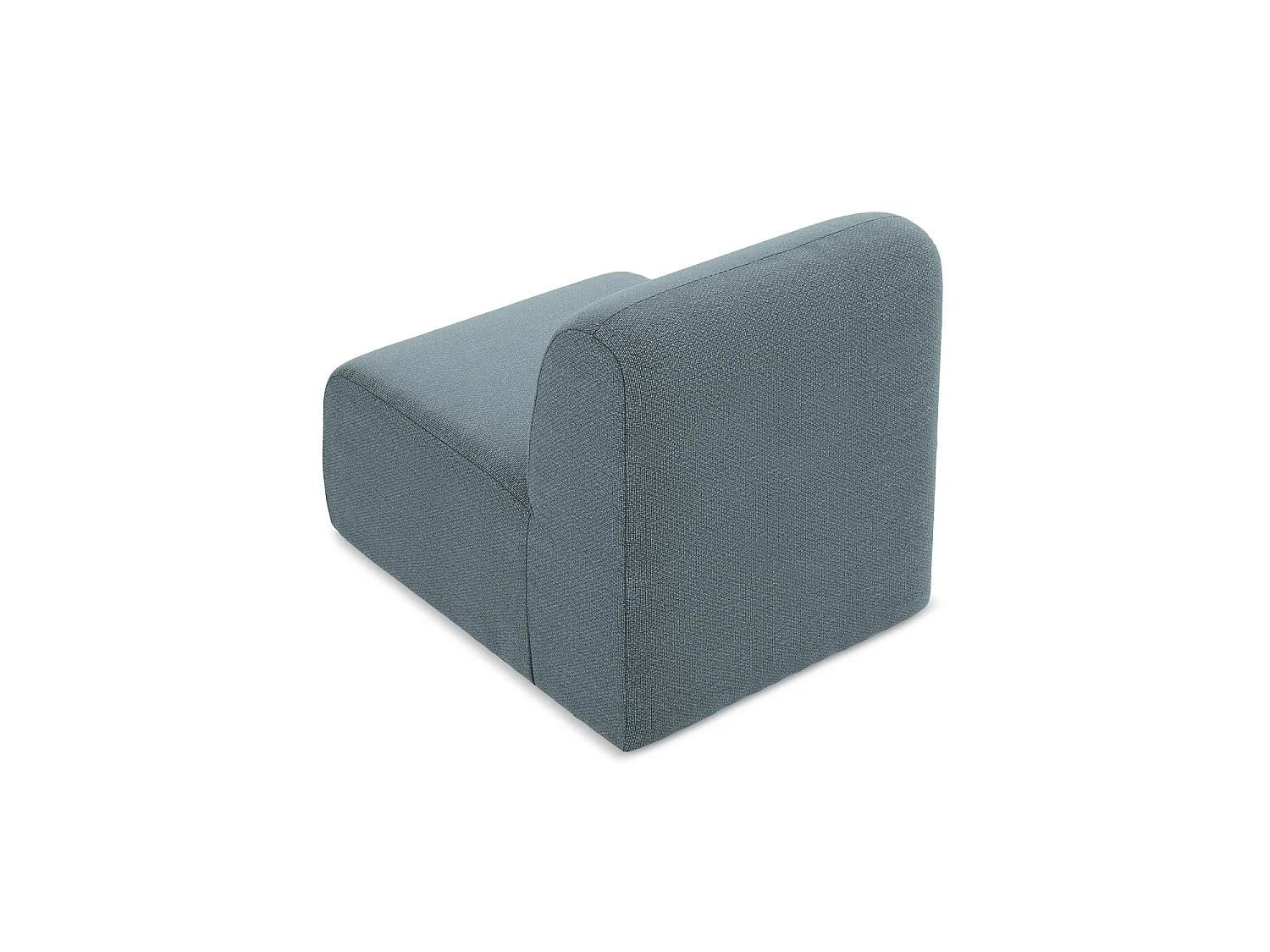 Fauteuil pour canapé modulable en tissu bouclette - jeans - CERVO