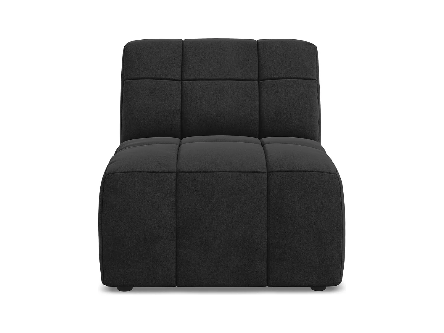 Bankmodule midden van zwart velours - ALOHA