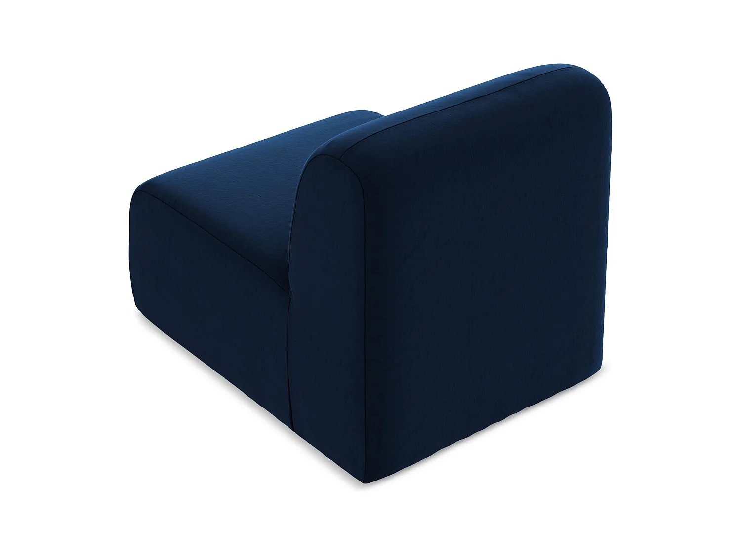 Modular - Mittelsofa - Samt - Königsblau - LANI