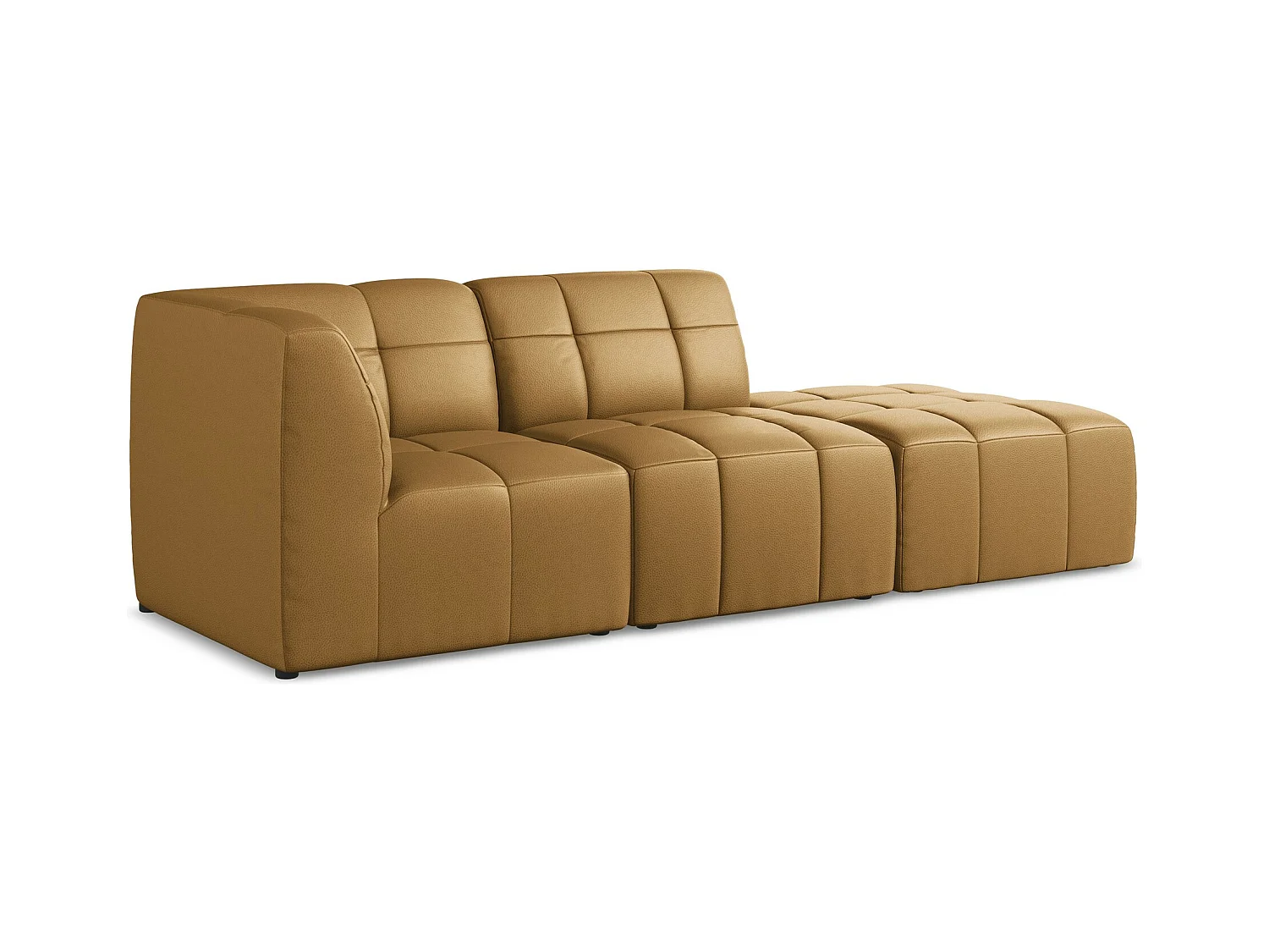 3-Sitzer Modulares Ecksofa - Ecke Rechts - Kunstleder - Carmel - ALOHA