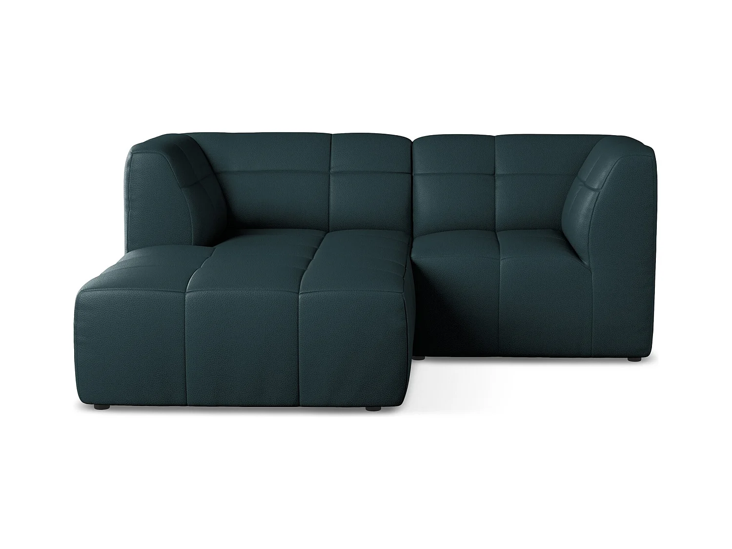 Modulaire hoekbank links van marinier kunstleer - ALOHA