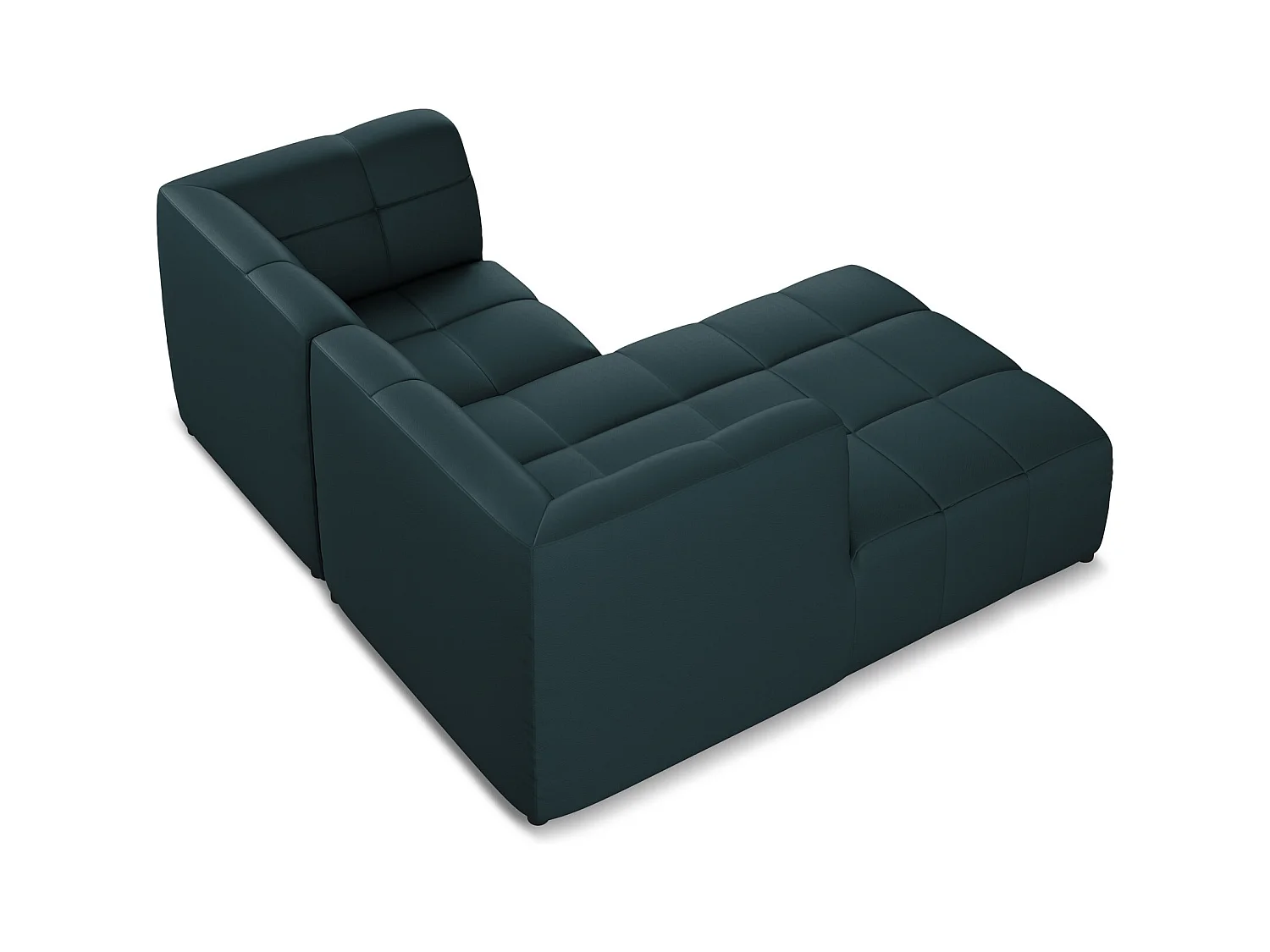 Modulaire hoekbank links van marinier kunstleer - ALOHA