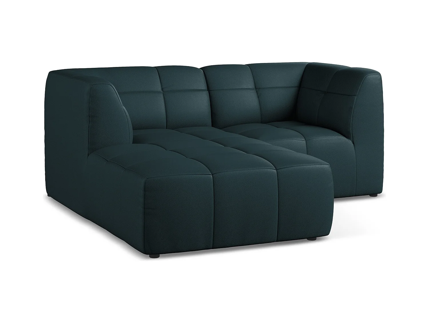 Modulaire hoekbank links van marinier kunstleer - ALOHA