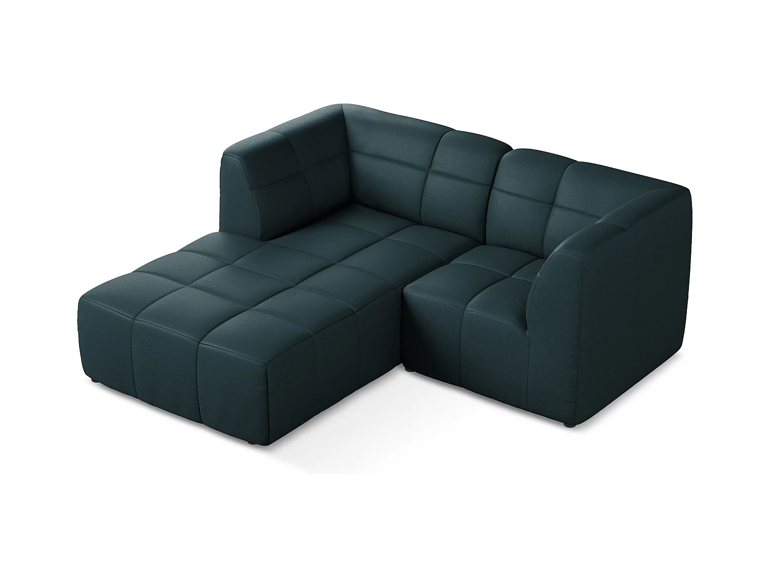 Modulaire hoekbank links van marinier kunstleer - ALOHA