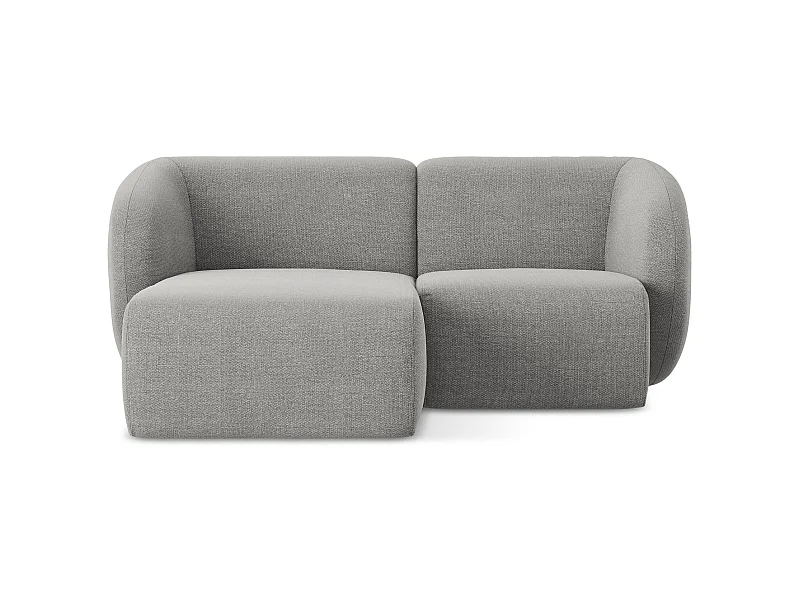 2,5-Sitzer Modulares Ecksofa - Ecke Links - Bouclé - Hellgrau - LANI