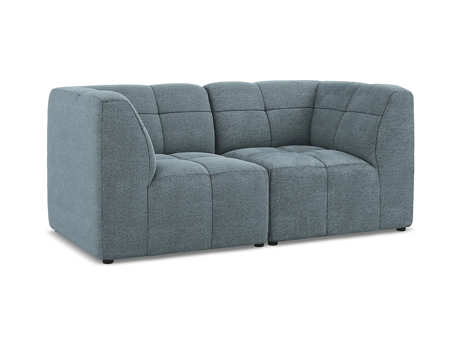 2-Sitzer Sofa - - Bouclé - Jeans - ALOHA