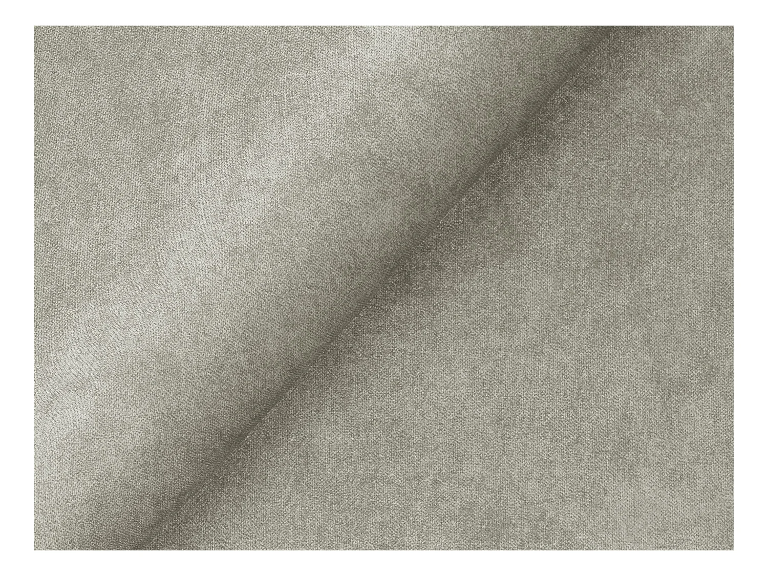 Canapé modulable 2 places en velours - gris clair - ALOHA