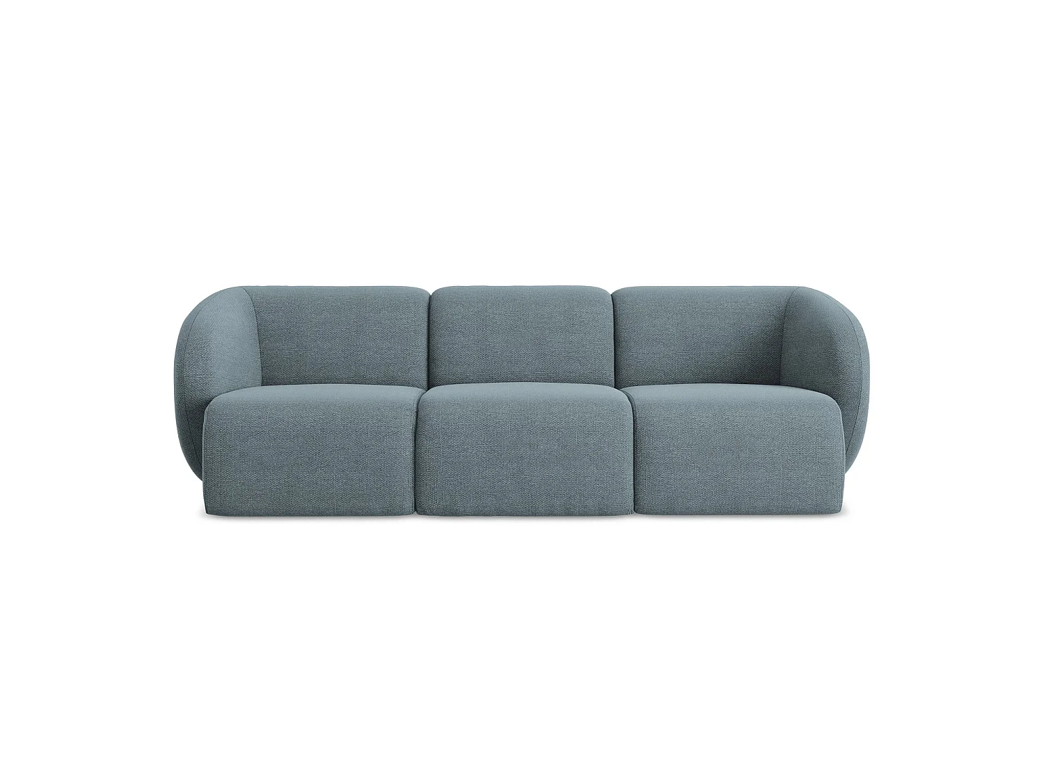 Modulares 3-Sitzer Sofa - - Bouclé - Jeans - CERVO