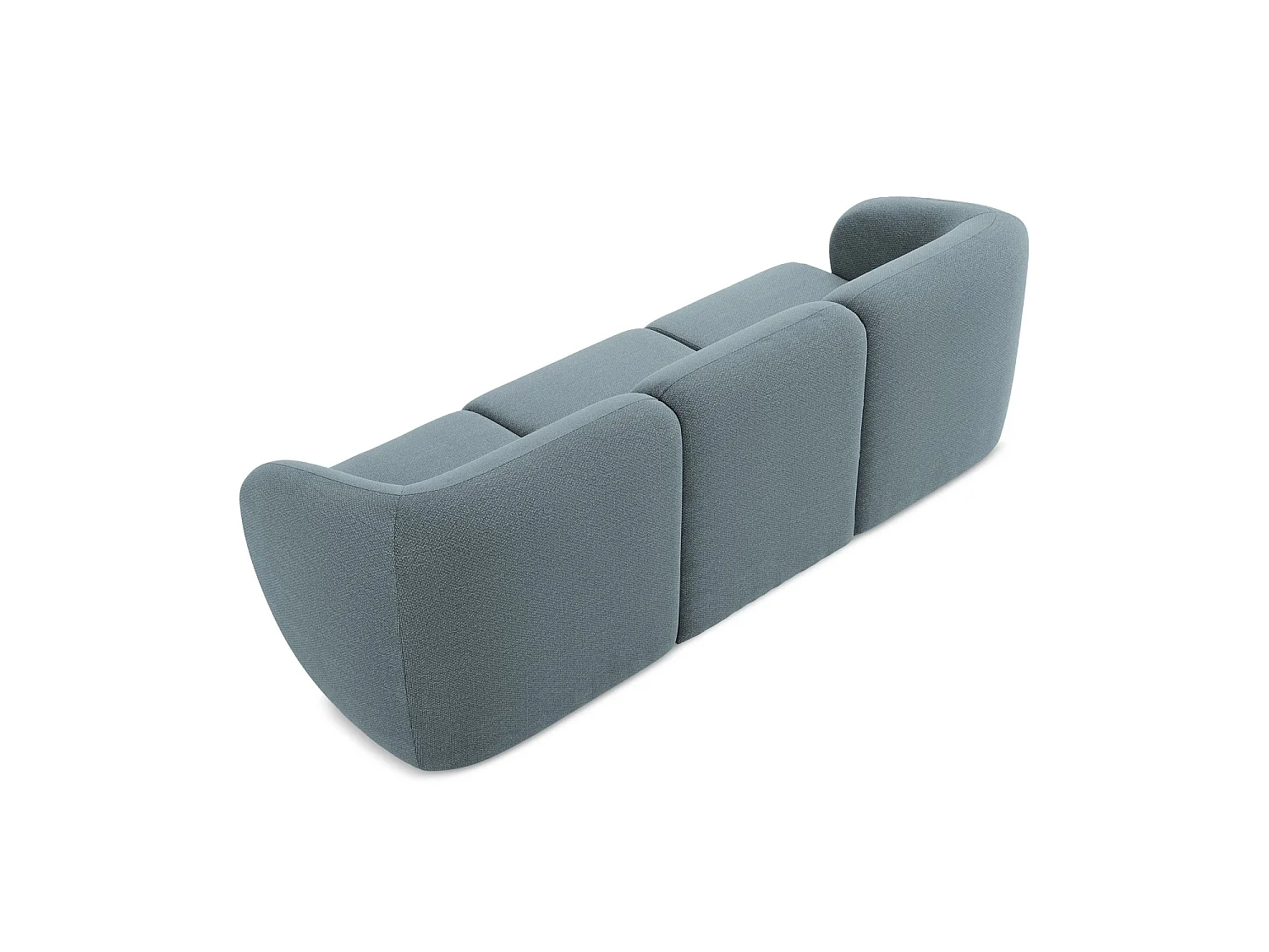 Modulares 3-Sitzer Sofa - - Bouclé - Jeans - CERVO
