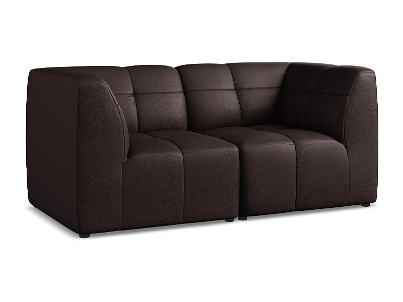 2-Sitzer Sofa - - Kunstleder - Pflaume - ALOHA