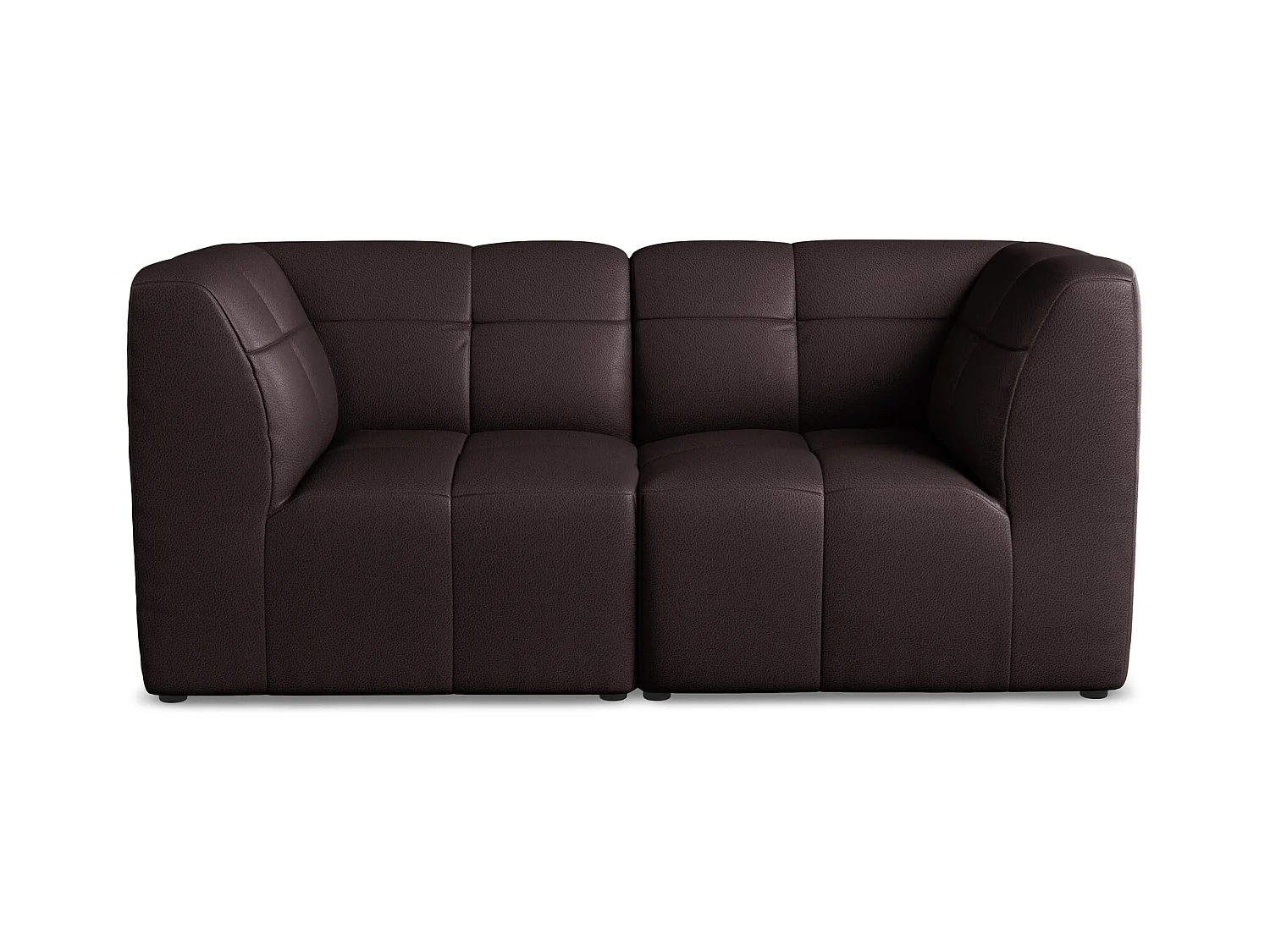 2-Sitzer Sofa - - Kunstleder - Pflaume - ALOHA