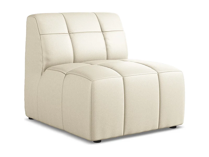 Modular - Mittelsofa - Kunstleder - Hell beige - ALOHA