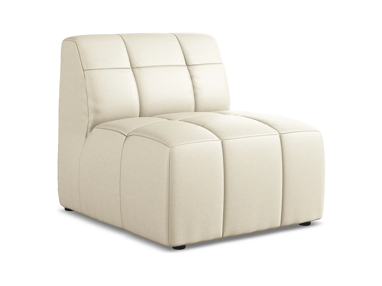 Modular - Mittelsofa - Kunstleder - Hell beige - ALOHA