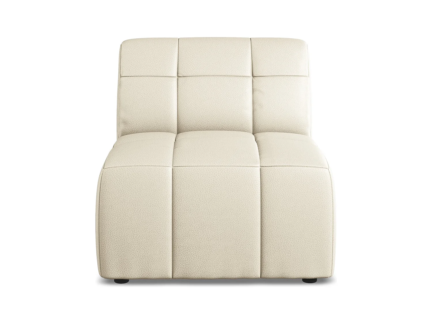 Modular - Mittelsofa - Kunstleder - Hell beige - ALOHA