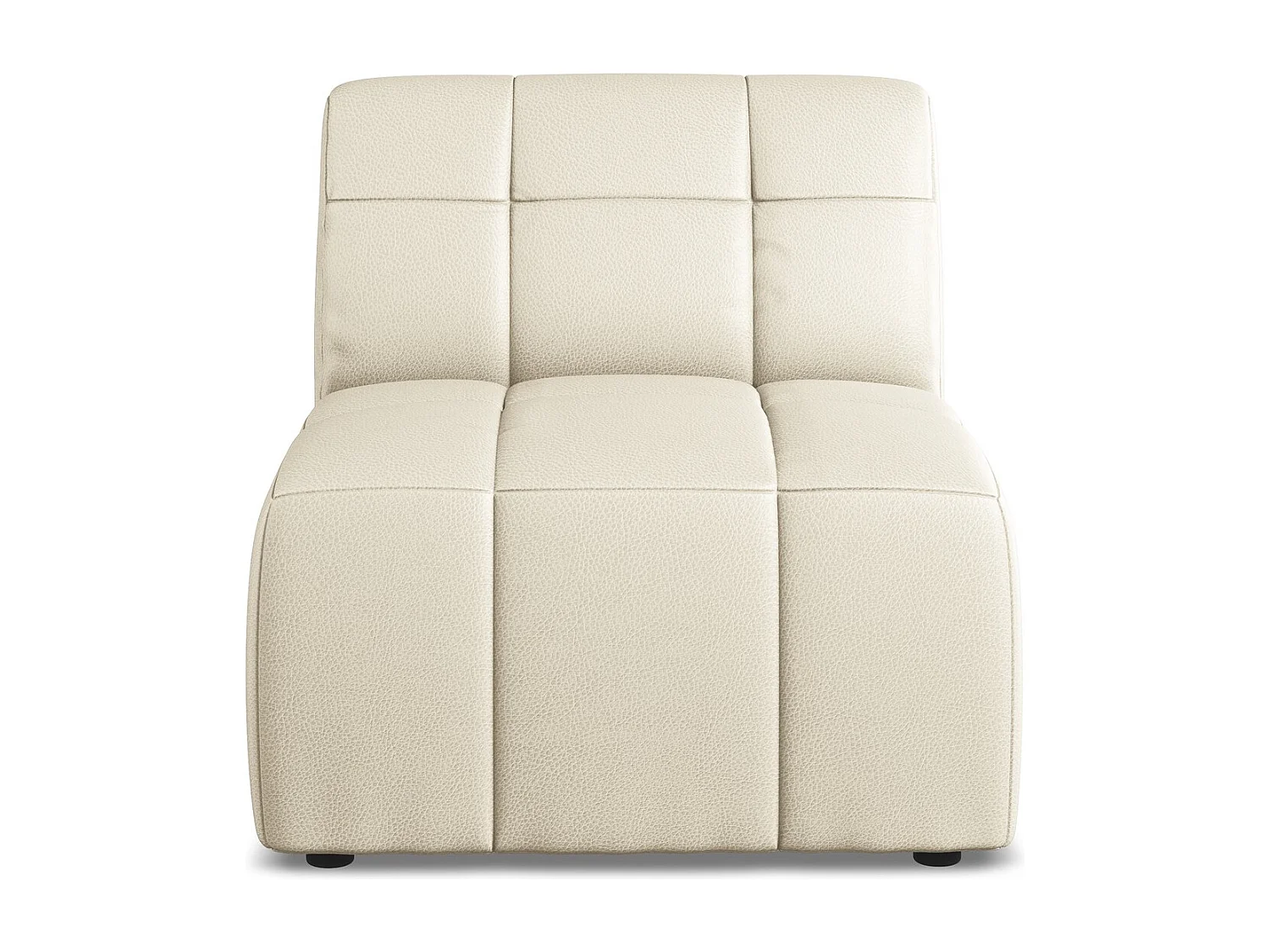 Modular - Mittelsofa - Kunstleder - Hell beige - ALOHA