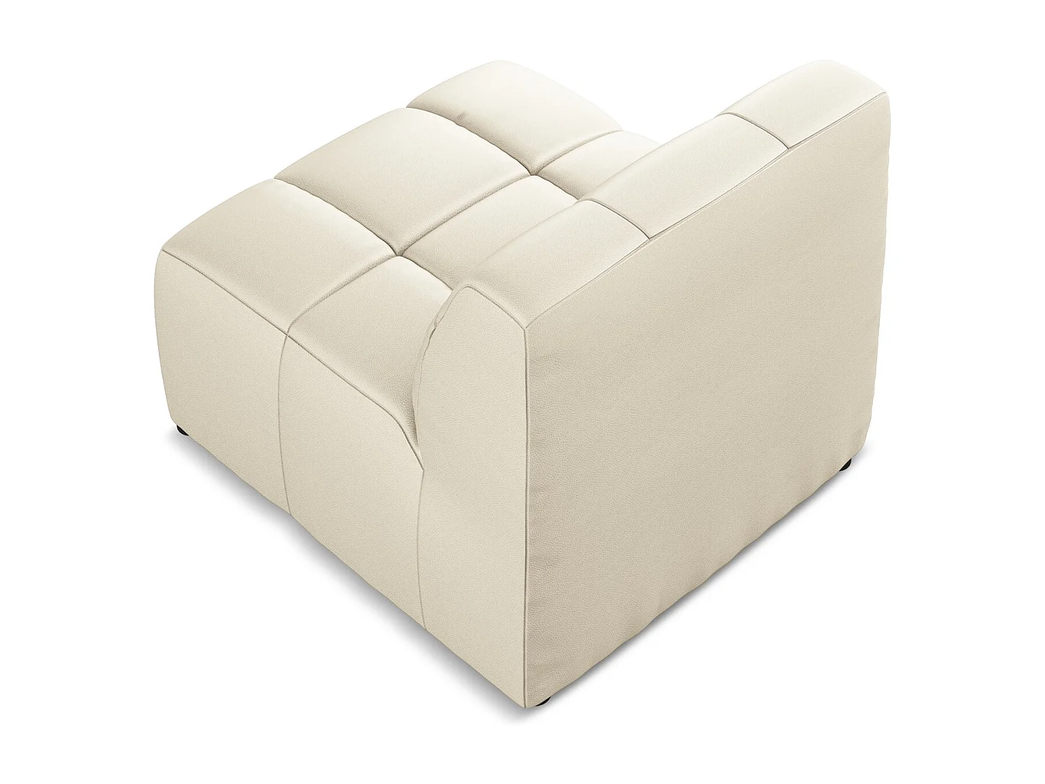 Modular - Mittelsofa - Kunstleder - Hell beige - ALOHA