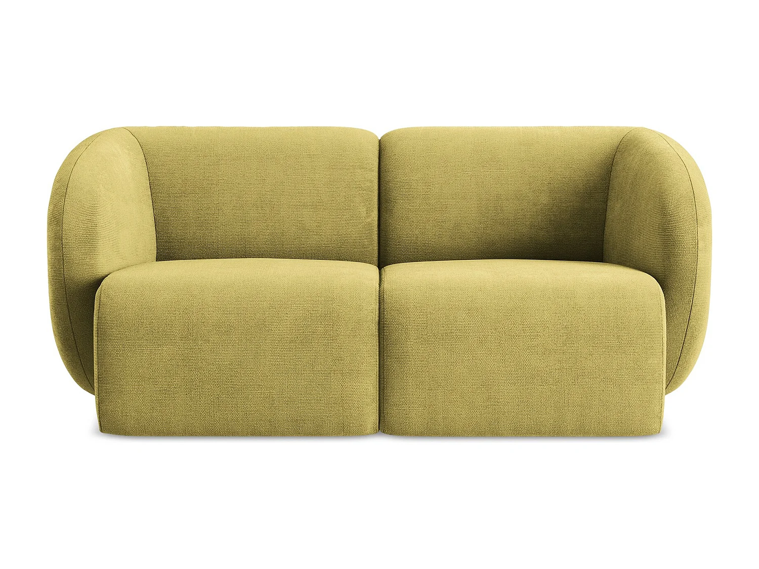 2-Sitzer Sofa - - Chenille - Limettengrün - LANI