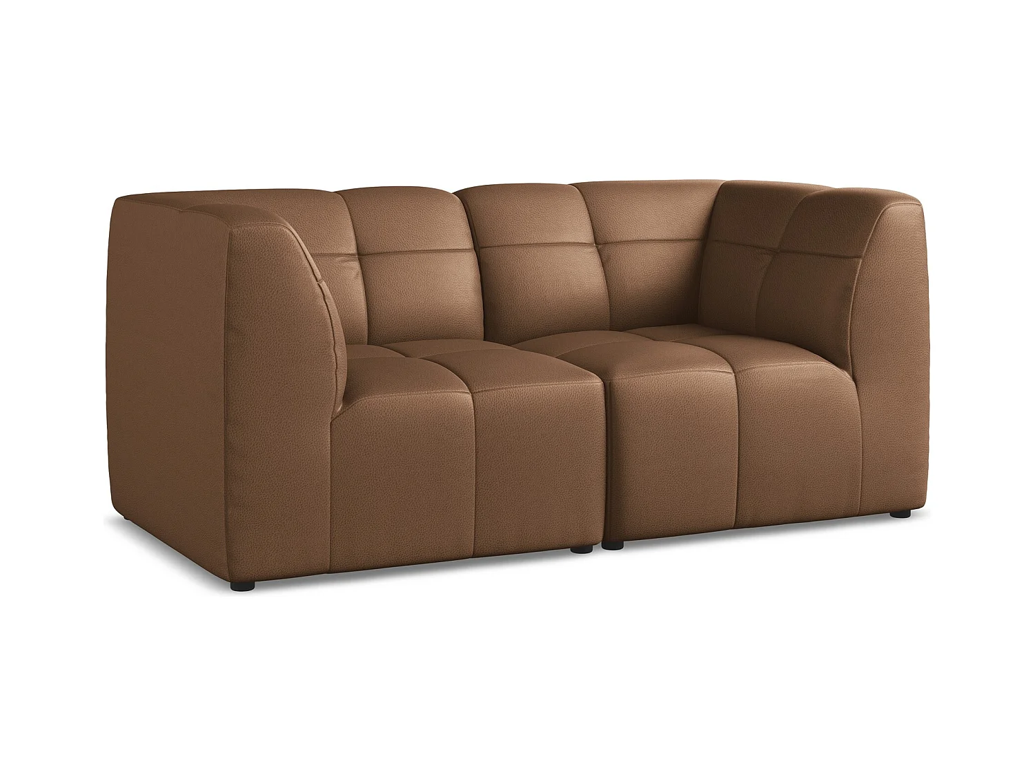 2-Sitzer Sofa - - Kunstleder - Schokolade - ALOHA