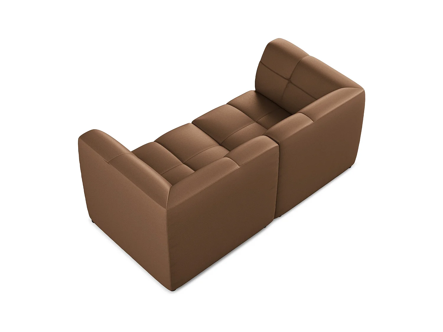 2-Sitzer Sofa - - Kunstleder - Schokolade - ALOHA
