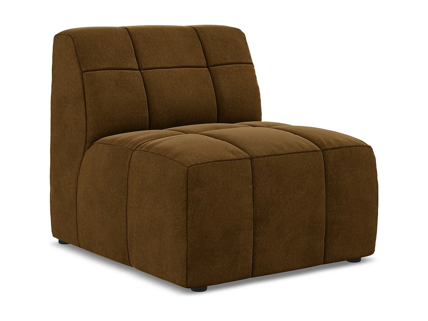 Modular - Mittelsofa - Samt - Senf - ALOHA