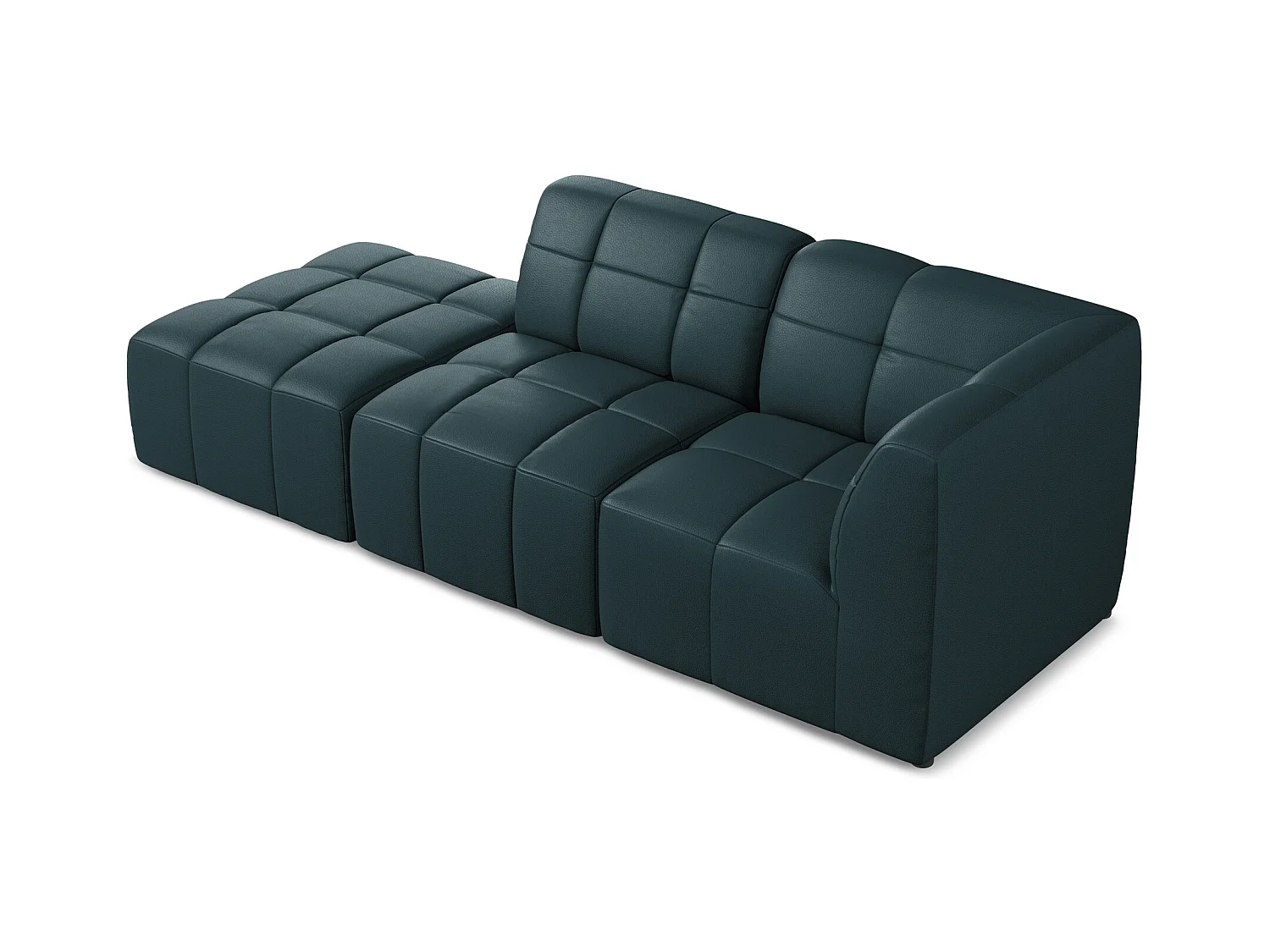 Narożnik lewostronny - ze skóry syntetycznej - morski - ALOHA