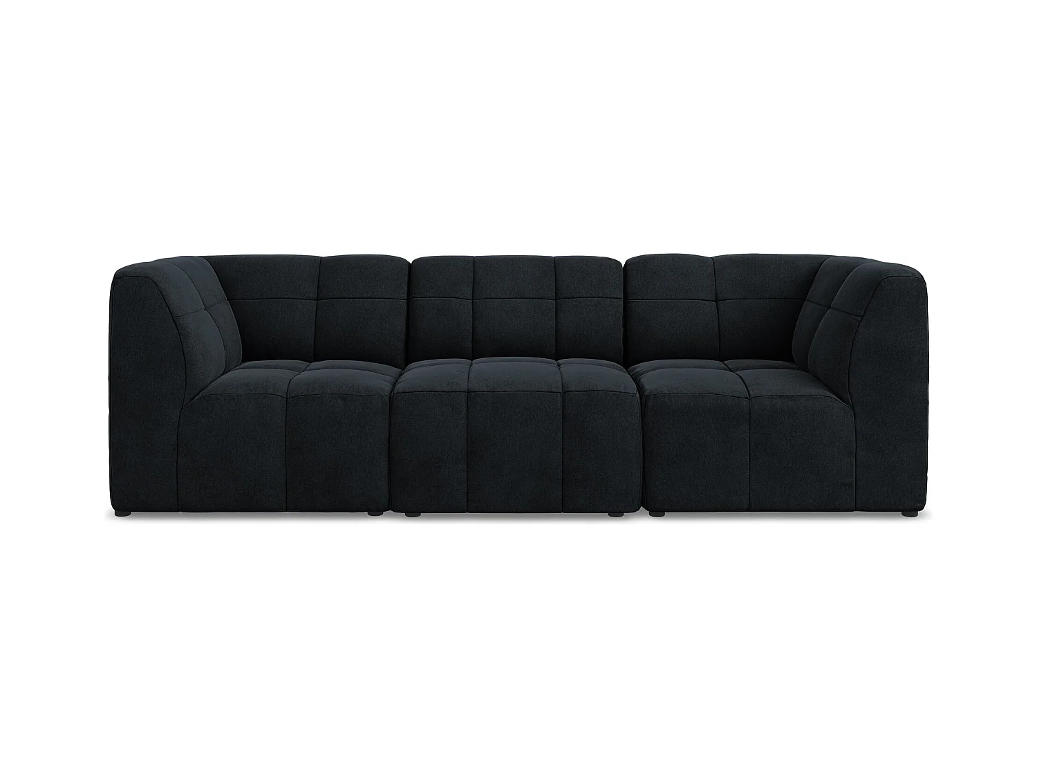 Modulares 3-Sitzer Sofa - - Samt - Königsblau - ALOHA