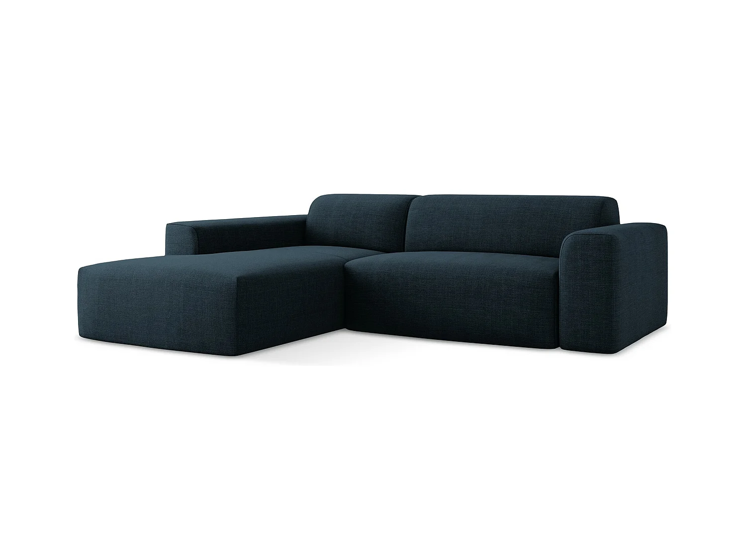 3-Sitzer Modulares Ecksofa - Ecke Rechts - Strukturstoff - Königsblau - KELI