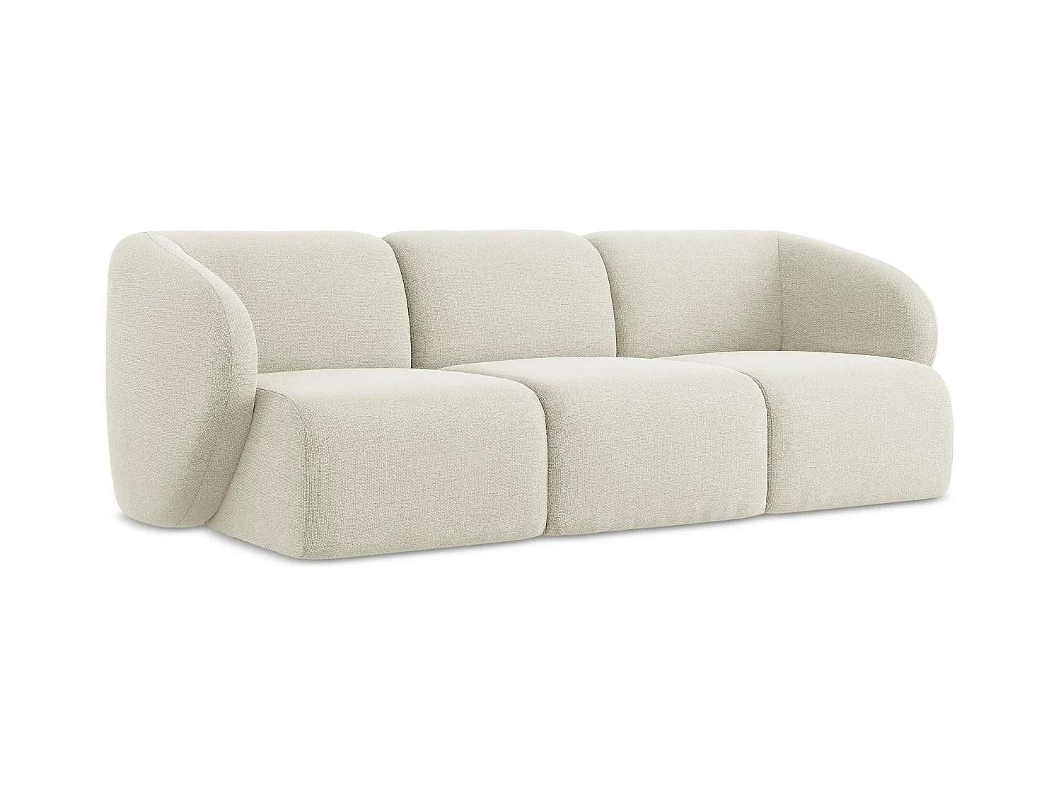 Modulares 3-Sitzer Sofa - - Bouclé - Sand - LANI
