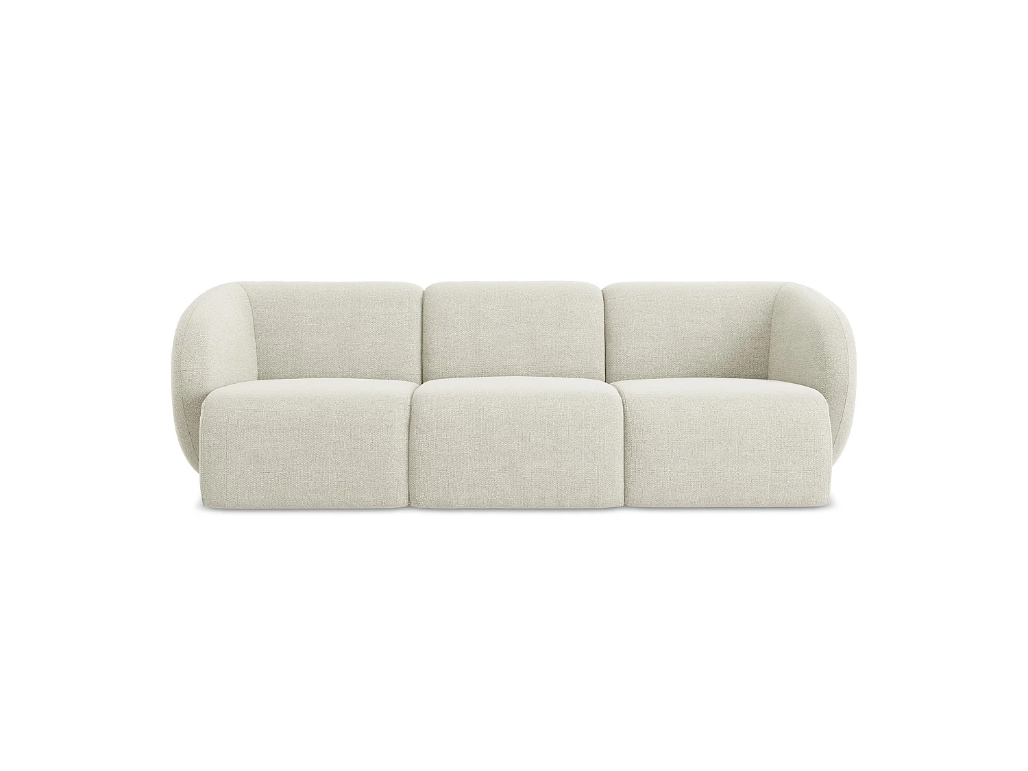 Modulares 3-Sitzer Sofa - - Bouclé - Sand - CERVO