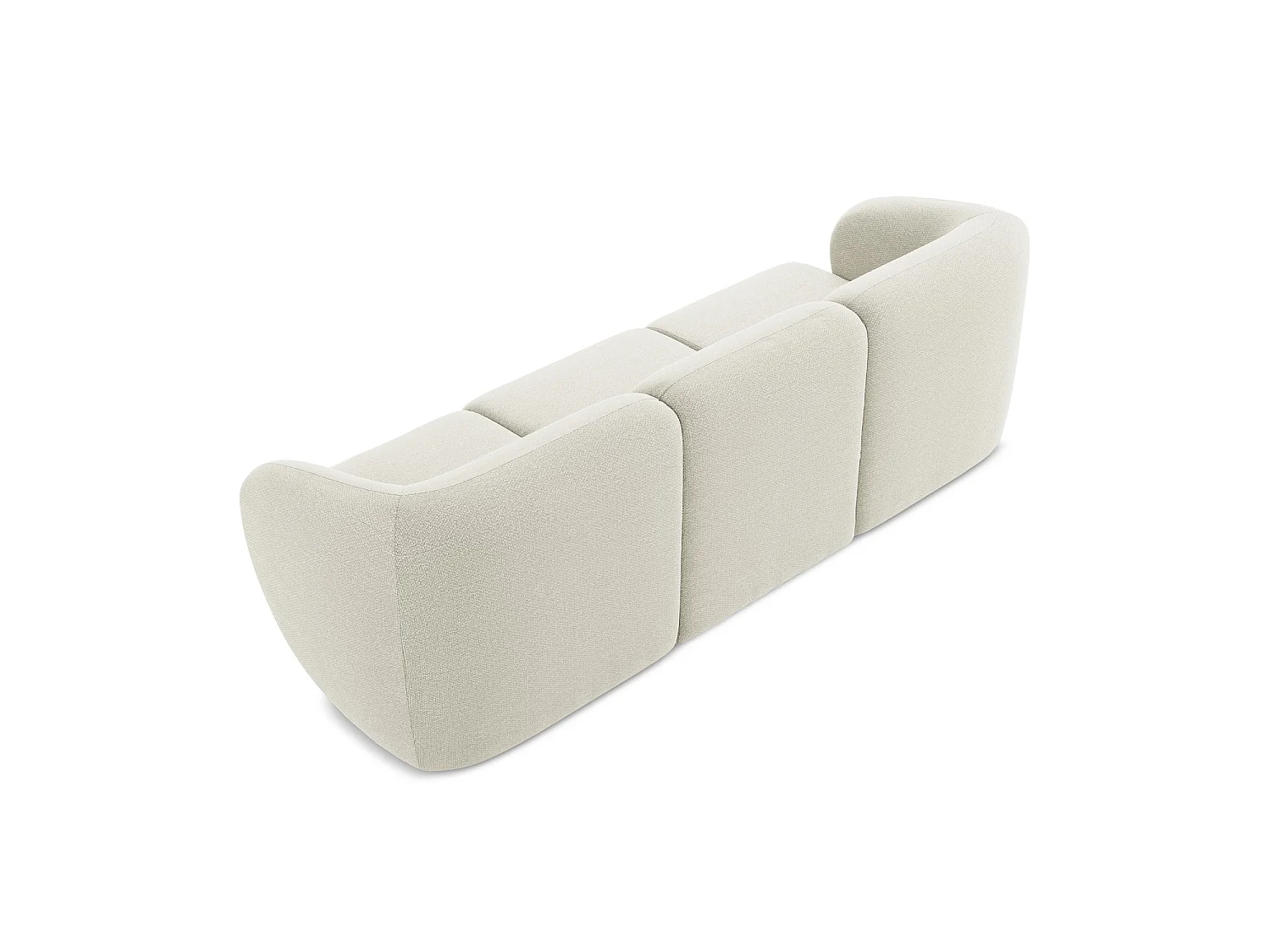 Modulares 3-Sitzer Sofa - - Bouclé - Sand - CERVO