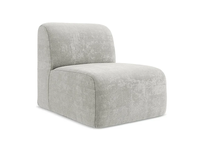 Modular - Mittelsofa - Chenille - Hellgrau - LANI