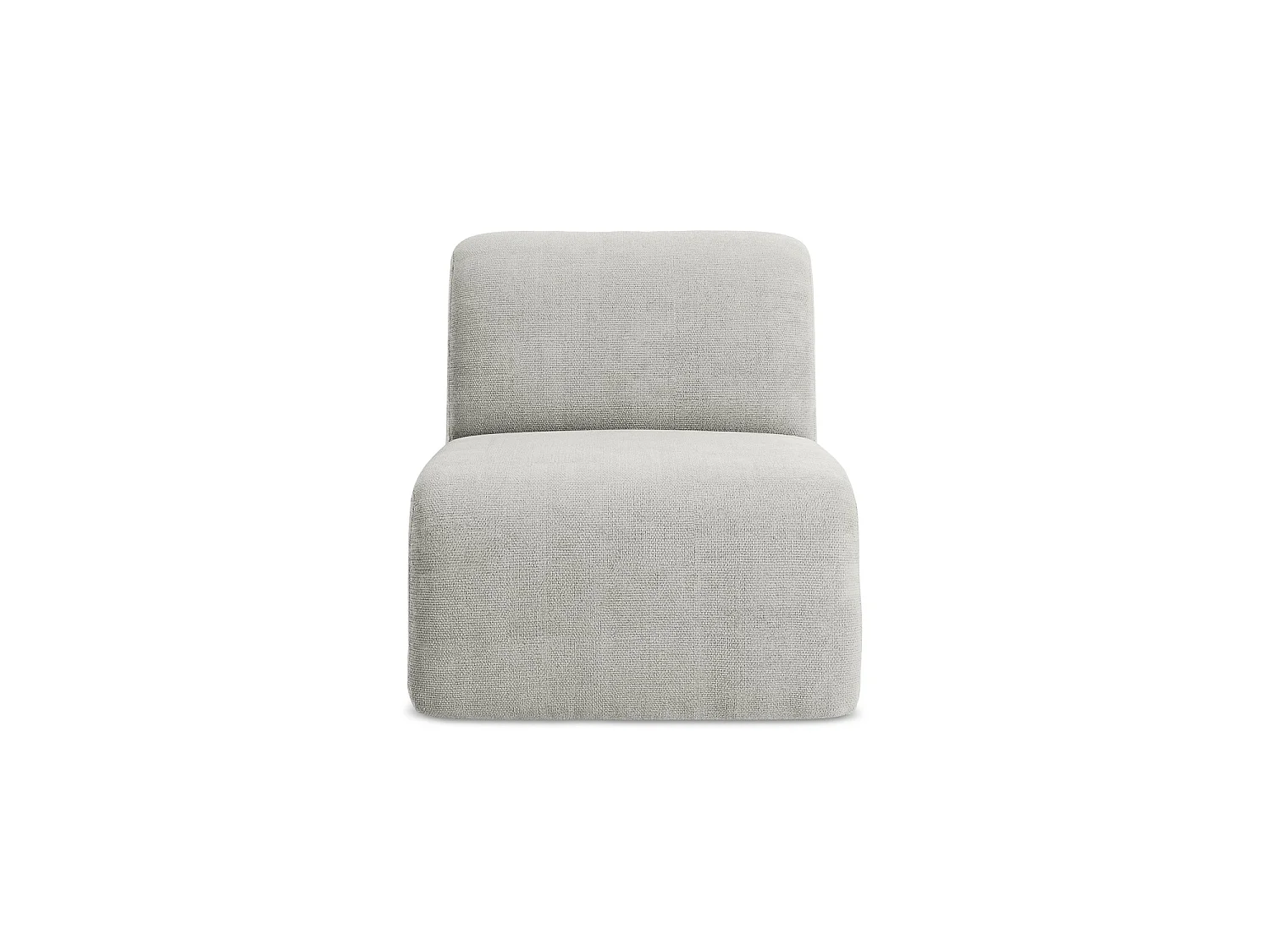 Modular - Mittelsofa - Chenille - Hellgrau - CERVO