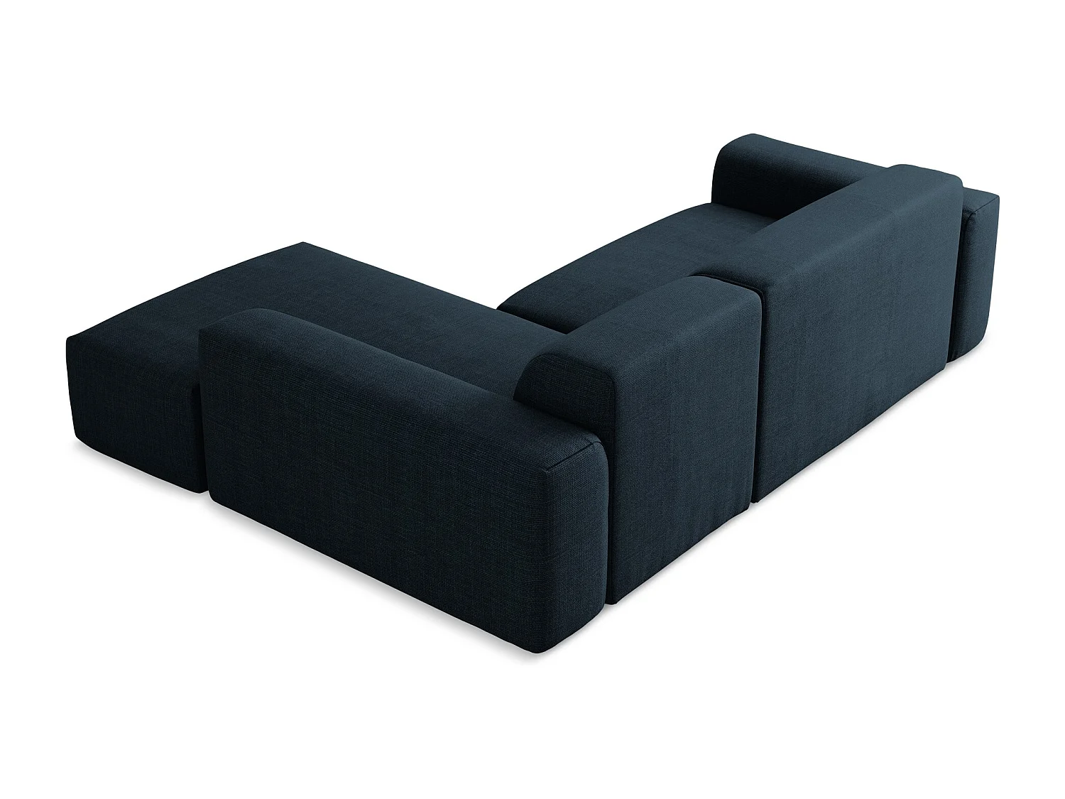 3-Sitzer Modulares Ecksofa - Ecke Rechts - Strukturstoff - Königsblau - KELI