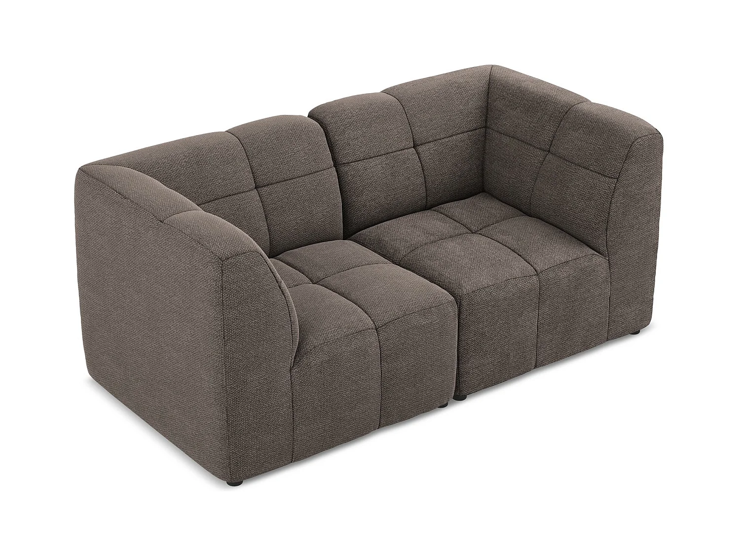 2-Sitzer Sofa - - Bouclé - Schokolade - ALOHA