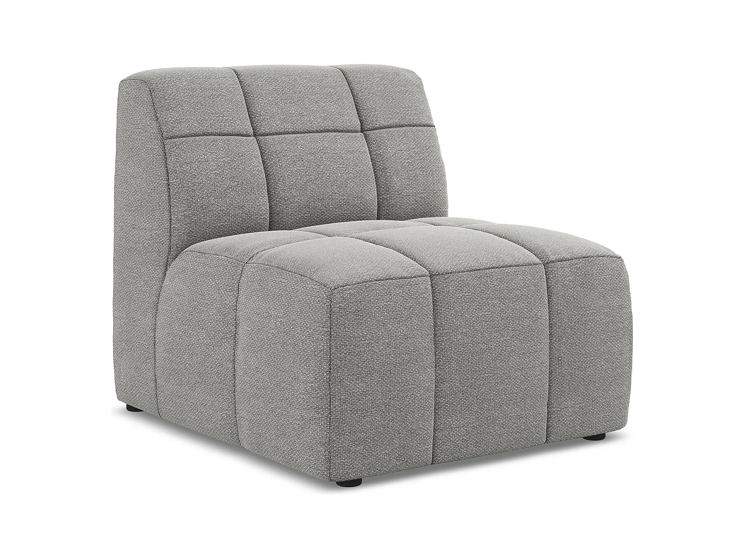 Modular - Mittelsofa - Bouclé - Hellgrau - ALOHA