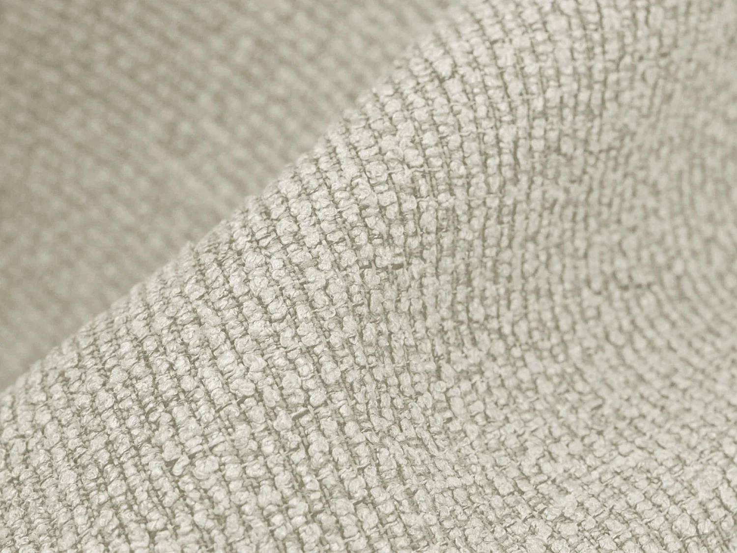Canapé d'angle 3 places modulaire gauche en tissu bouclette - sable - ALOHA