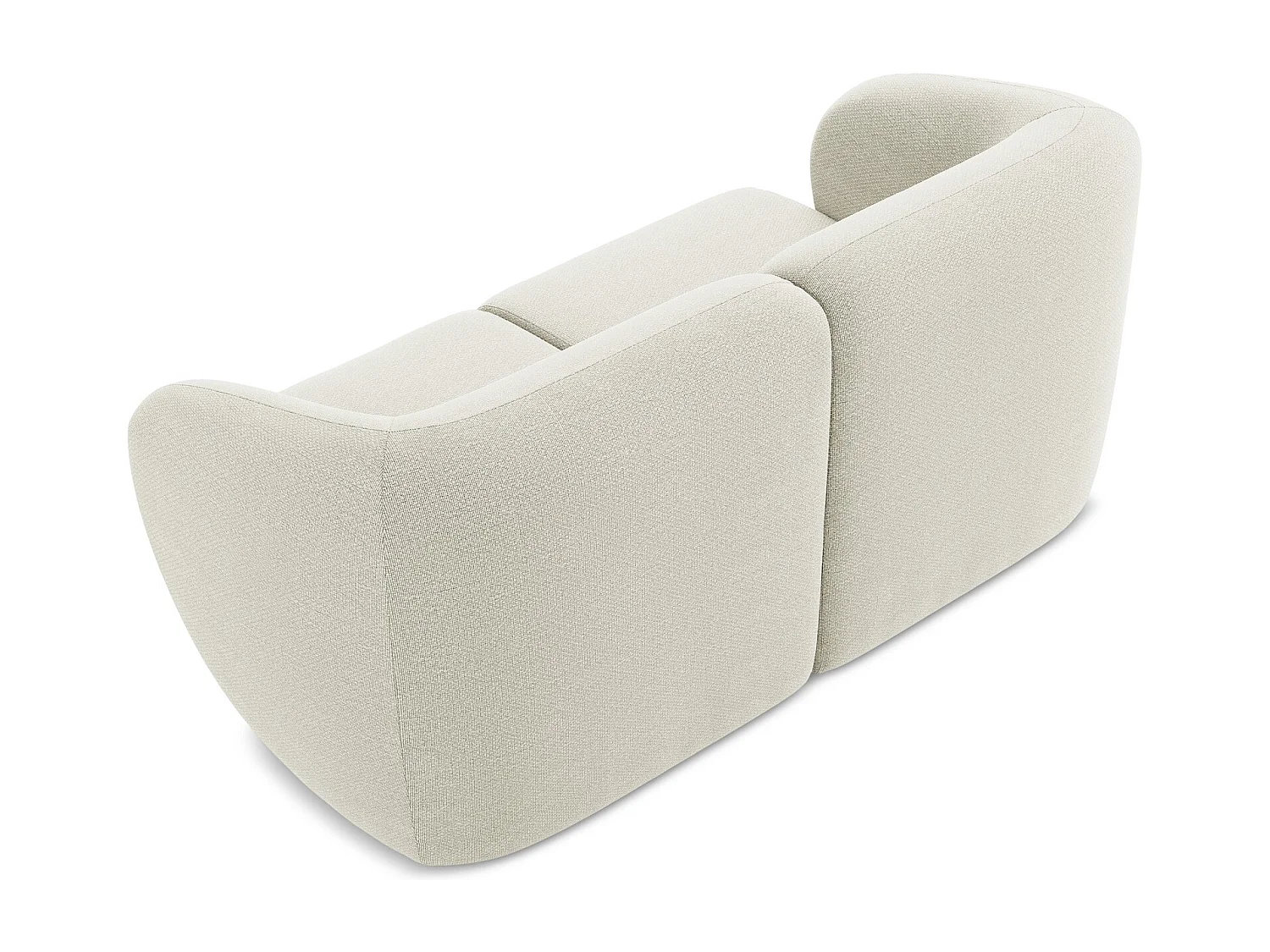 2-Sitzer Sofa - - Bouclé - Sand - LANI