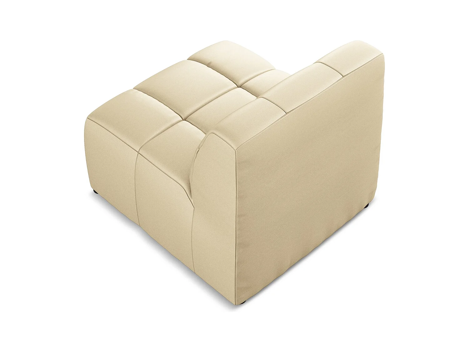 Bankmodule midden van beige kunstleer - ALOHA