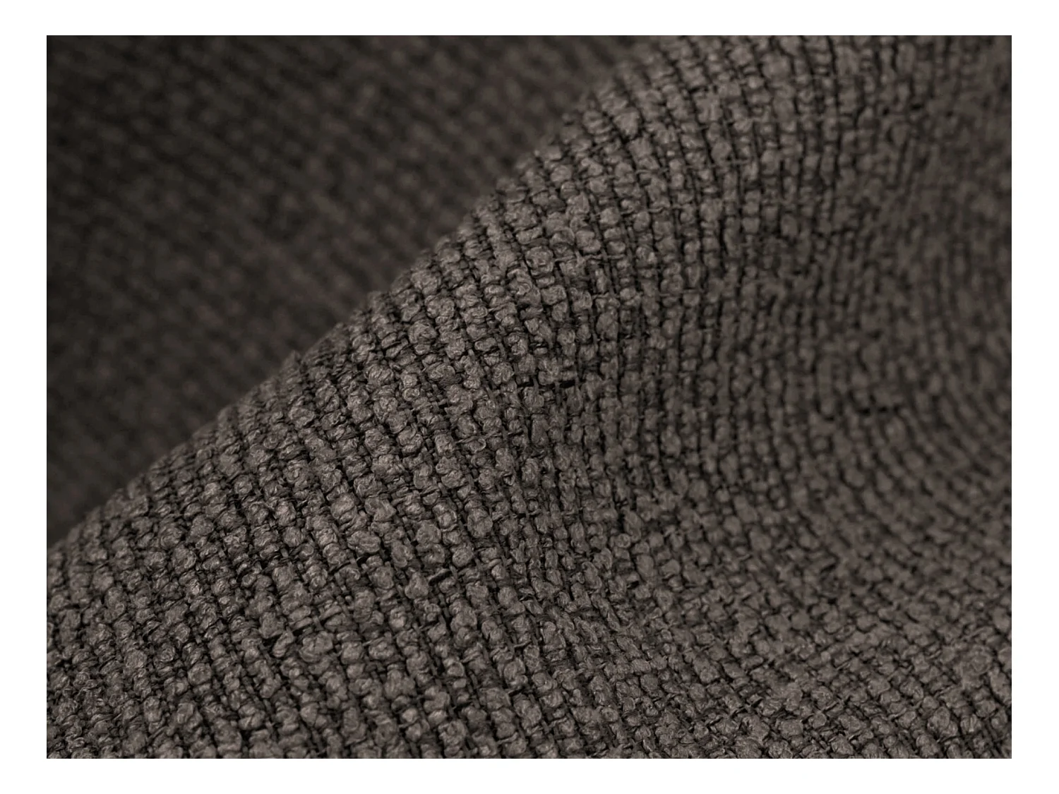 Fauteuil pour canapé modulable en tissu bouclette - choolat - LANI