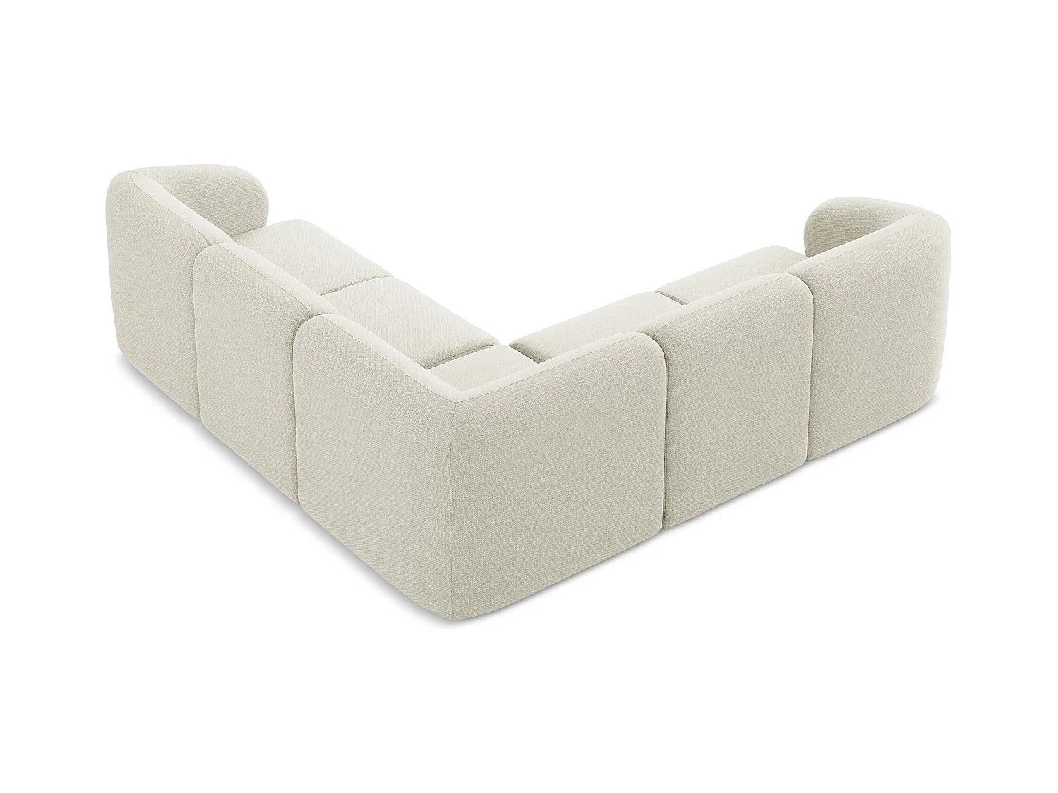 Modulares Ecksofa - - Bouclé - Sand - LANI