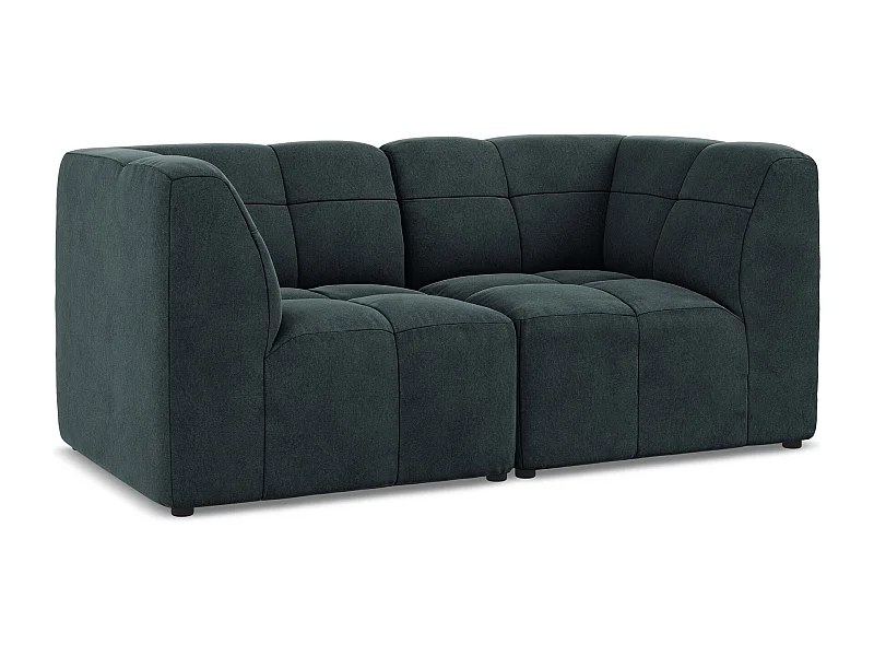 2-Sitzer Sofa - - Samt - Marine - ALOHA