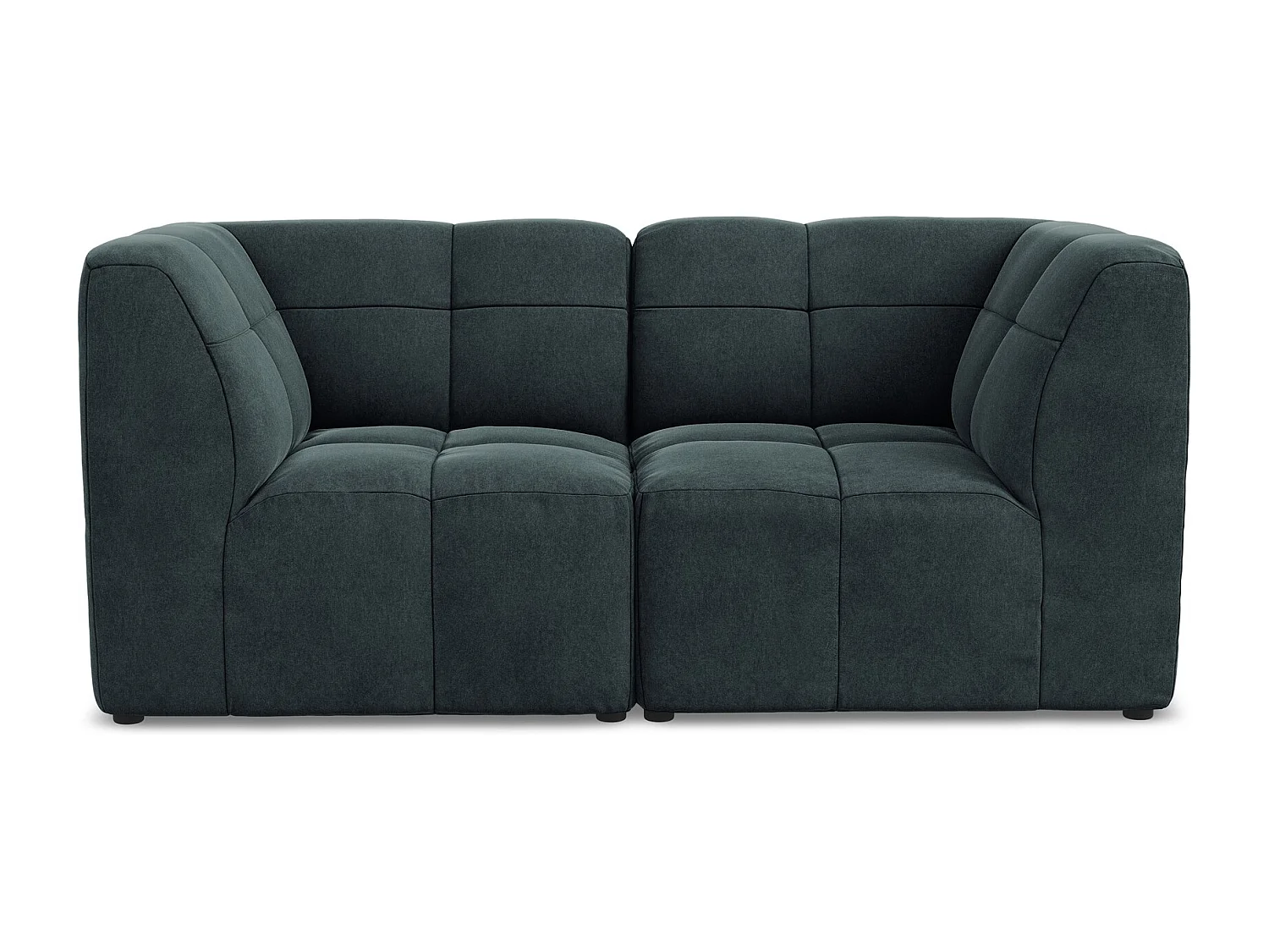 Sofá modular 2 lugares em veludo marinho - ALOHA