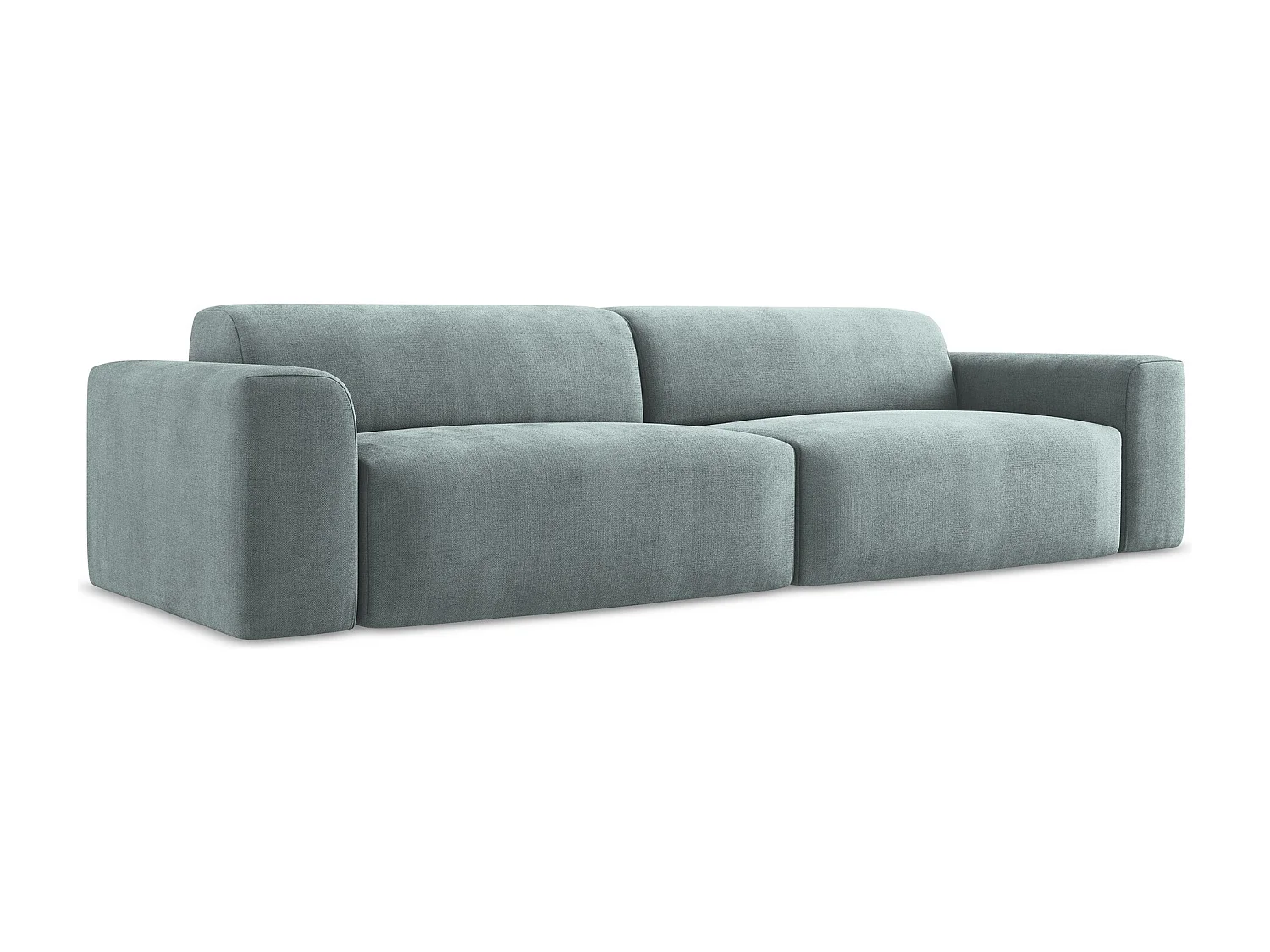4-osobowa kanapa modułowa - z tkaniny strukturalnej - jeans - KELI