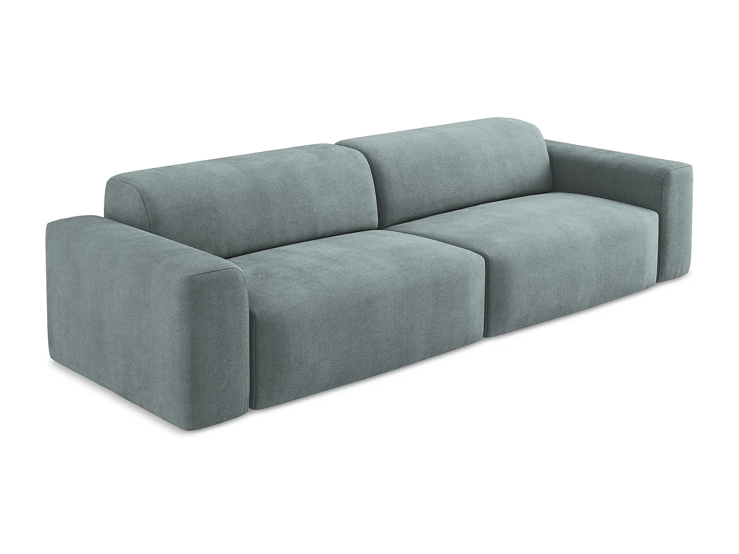 4-osobowa kanapa modułowa - z tkaniny strukturalnej - jeans - KELI