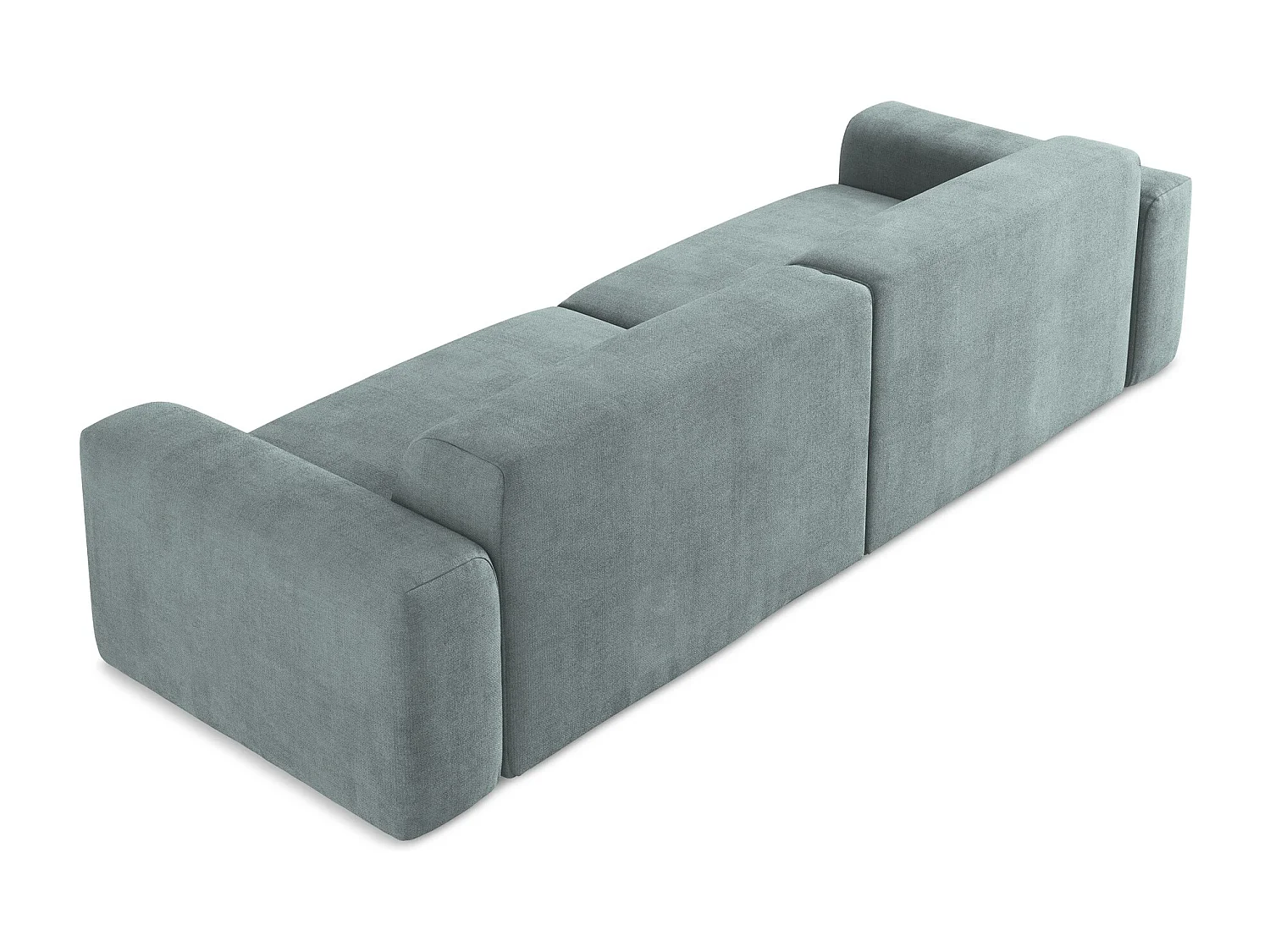 4-osobowa kanapa modułowa - z tkaniny strukturalnej - jeans - KELI