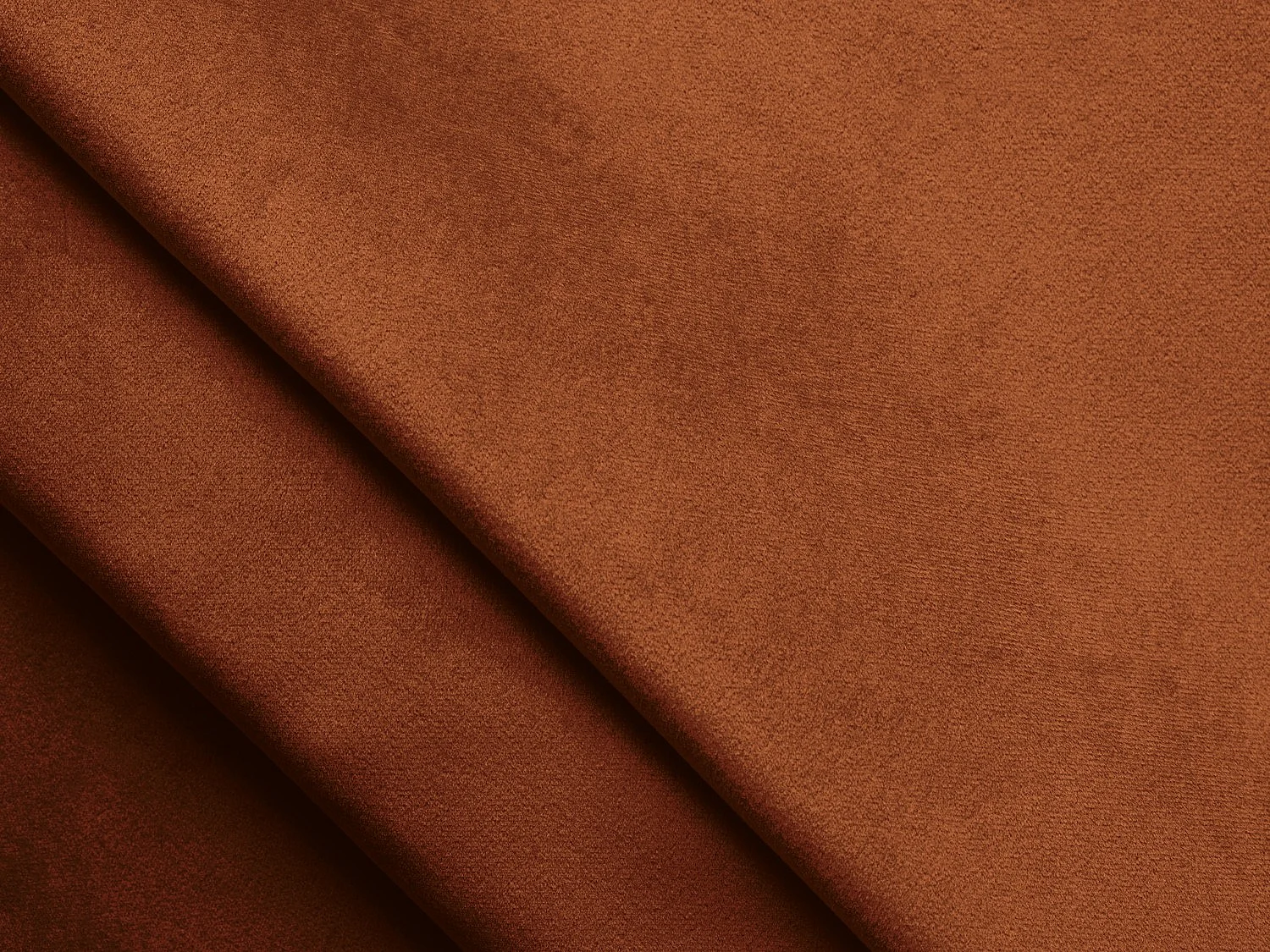 Fauteuil pour canapé modulable en velours - terre cuite - CERVO